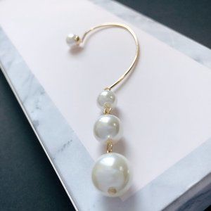 Gold Curve Around Your Ear Wrap Earring Cuff